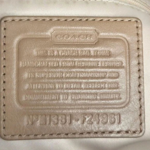 Coach F24961 Campbell Belle Carryall Tan Leather Tote Bag Authentic - Picture 12 of 16